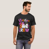 Kinder Boo Crew Kindergarten Teacher Kids Hallowee T-shirt (Voorkant volledig)