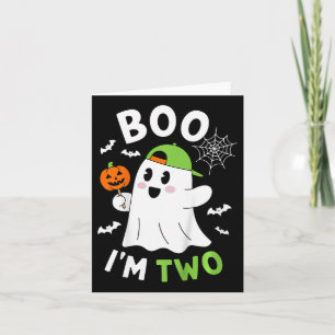 Kinder Boo Ik ben Twee Jaar 2e Verjaardag Jeugd Ha Kaart