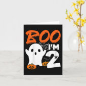 Kinder Boo IM 2 Halloween Kostuum Verjaardagsfeest Kaart (Gele Bloem)