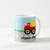 Kinder boogconstructiedumptruck koffiemok (Voorkant rechts)