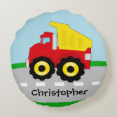 Kinder boogconstructiedumptruck rond kussen (Achterkant)
