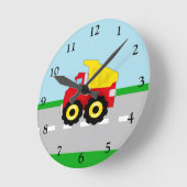 Kinder boogconstructiedumptruck ronde klok (Hoek)