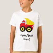 Kinder boogconstructiedumptruck t-shirt (Voorkant)