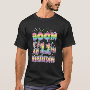 Kinder Boom Het is mijn 11e Verjaardag Popper Numm T-shirt