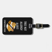 Kinder boom Nut Allergy Alert met Epinefrine Afbee Bagagelabel (Voorkant horizontaal)