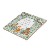 Kinder boomdieren  neurserie tegeltje (Zijkant)