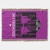 Kinder boomhut terug naar school jongen deken (Voorkant)