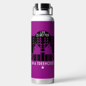 Kinder boomhut terug naar school jongen waterfles (Achterkant)