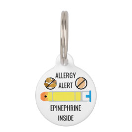 Kinder boomnoot ei allergie waarschuwing epinefrin huisdierpenning