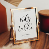 Kinder bord voor de ontvangst van tafelbruiloft poster