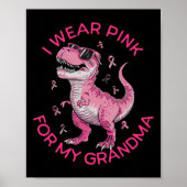 Kinder borstkanker Bewustzijn Ik Draag roze voor m Poster (Voorkant)