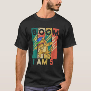 Kinder borstkat 5 jaar oud Happy 5th Birthday T-shirt
