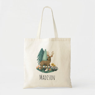 Kinder bosdieren in de Cute and Modern Woodland Tote Bag