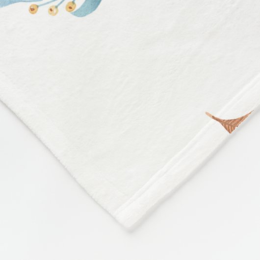 Kinder bosdierendekens fleece deken (Hoek)