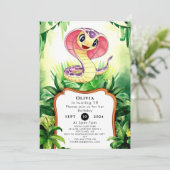 Kinder bosslang jarig kaart (Staand voorkant)