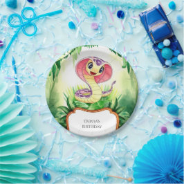 Kinder bosslang jarig papieren bordje