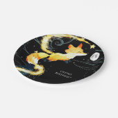 Kinder bosvos jarig papieren bordje (Gekanteld)