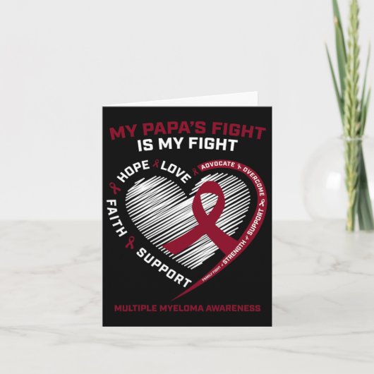 Kinder Bourgondische bloedkanker papa multipel mye Kaart (Voorkant)