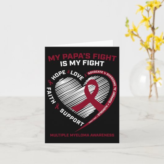 Kinder Bourgondische bloedkanker papa multipel mye Kaart (Gele Bloem)