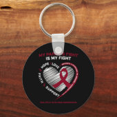 Kinder Bourgondische bloedkanker papaw multipel my Sleutelhanger (Voorkant)