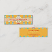 Kinder Boutique Leuke Kleuren Mini w / Logo Contactkaartje (Voorkant / Achterkant)