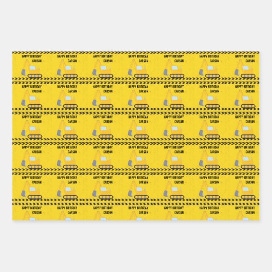 Kinder bouwdozen inpakpapier vel (Voorkant 3)