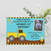 Kinder bouwkunst Foto van Birthday Uitnodiging (Staand voorkant)