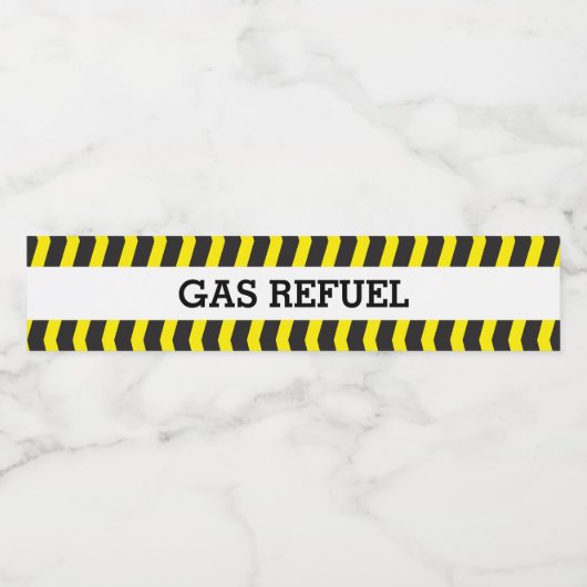 Kinder bouwpartij gaslabel waterfles etiket (Enkel label)