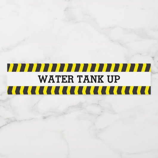 Kinder bouwpartij waterlabel waterfles etiket (Enkel label)