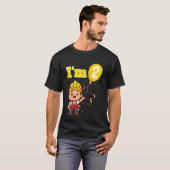 Kinder bouwvakker bouwer ik ben 2 twee seconden t-shirt (Voorkant volledig)