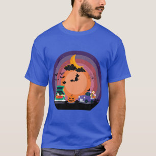 Kinder bouwvoertuig Halloween Crane Truck Pu T-shirt