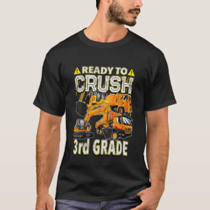 Kinder bouwvoertuigen terug naar school klaar voor t-shirt