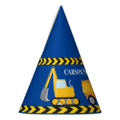 Kinder bouwwagen Custom Blue Verjaardag Feesthoedjes (Links)