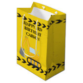 Kinder bouwwagens Aangepaste boys Birthday Medium Cadeauzakje (Voorkant Gekanteld)