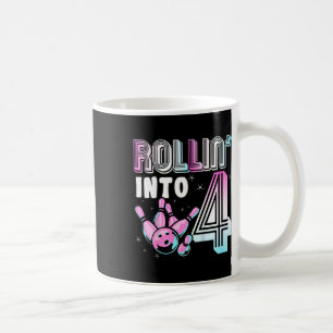 Kinder Bowler Rollin’ Into 4 Bowling 4e verjaardag Koffiemok