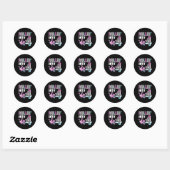 Kinder Bowler Rollin’ Into 4 Bowling 4e verjaardag Ronde Sticker (Vel)
