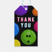 Kinder Bowling Birthday Party Dank u voor de label Cadeaulabel (Voorkant)