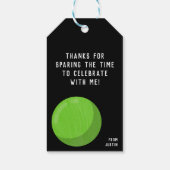 Kinder Bowling Birthday Party Dank u voor de label Cadeaulabel (Achterkant)