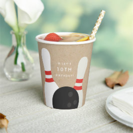 Kinder Bowling Birthday Party Papieren Bekers