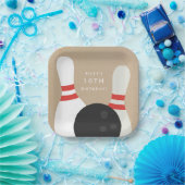 Kinder Bowling Birthday Party Papieren Bordje (Feest)