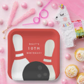 Kinder Bowling Birthday Party Papieren Bordje (Feest)