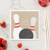 Kinder Bowling Birthday Party Servet (Insitu)