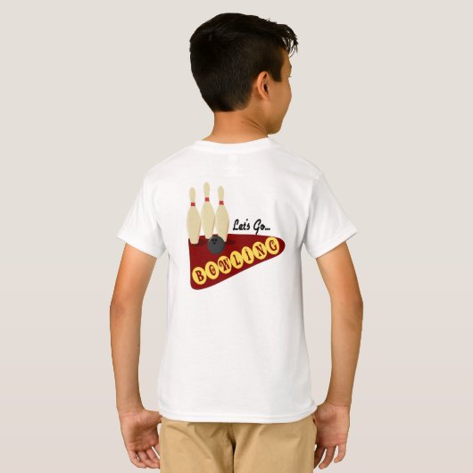 Kinder Bowling T-Shirt (Achterkant volledig)