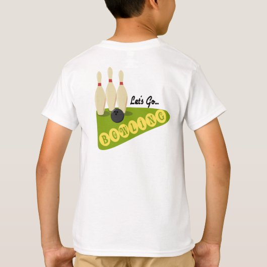 Kinder Bowling T-Shirt (Achterkant)