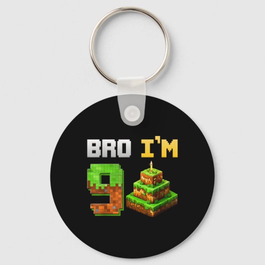 Kinder Boy Is My 9th Birthday Bro Game Pixel 9 Jaa Sleutelhanger (Voorkant)
