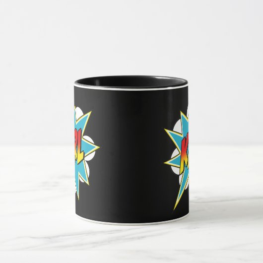 Kinder Boys Karl Name Comic Book Superheld Mok (Midden)