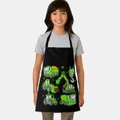 Kinder boys St Patricks Day Crane Truck Constructi Schort (Insitu)