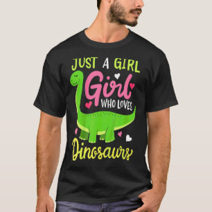 Kinder brachiosaurus dinosaurus gewoon een meisje t-shirt