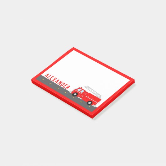 Kinder brandwagen post-it® notes (Schuin)