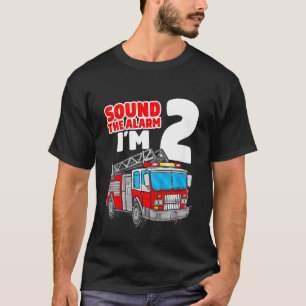 Kinder brandweerwagen 2 jaar oude brandweerman 2de t-shirt